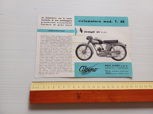 Alpino 48 4T 1955 depliant italiano originale