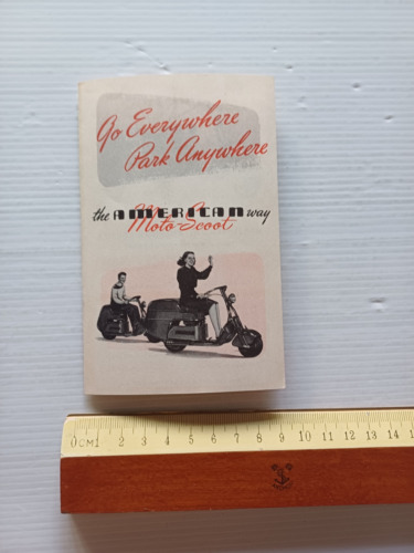 American Moto Scoot produzione scooters anni 40 depliant