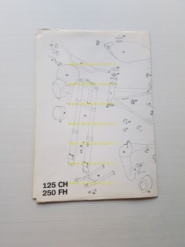 Ancillotti CH 125 - FH 250 catalogo ricambi TELAIO originale …