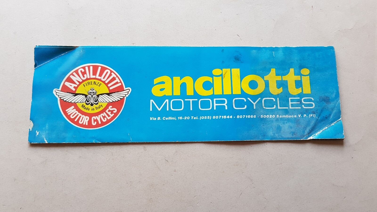 Ancillotti produzione moto Scarab cross trial enduro ANNI '70 depliant …