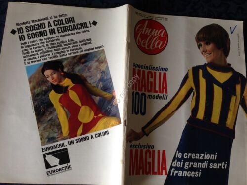 Annabella Rivista Magazine 3 Novembre 1966 n.44 Adamo inserto Maglia