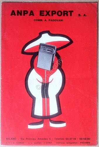 Anpa Export - Pieghevole Radioline Elettronica Batterie - Anni '70