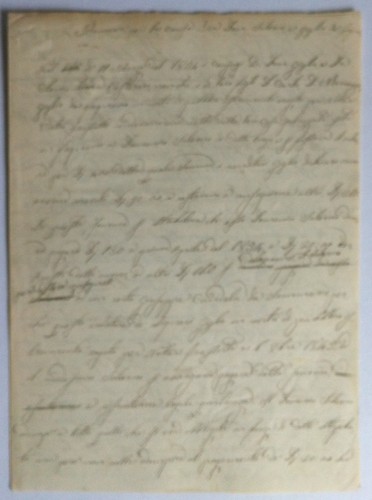 Antico manoscritto Regno di Sardegna Lagnasco 1857 - Memoria legale