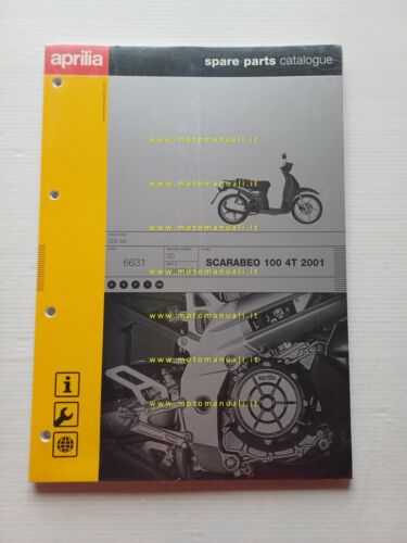 Aprilia 100 Scarabeo 4T 2001 catalogo ricambi TELAIO originale vers. …