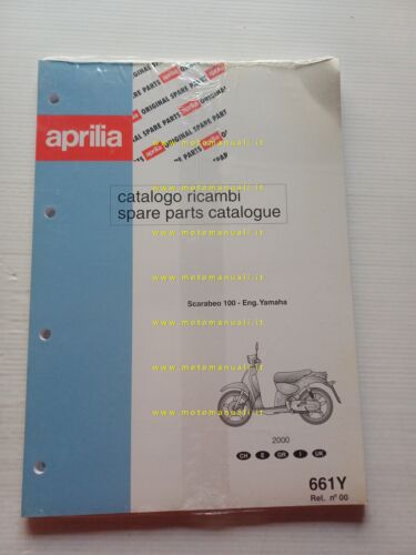 Aprilia 100 Scarabeo motore Yamaha 2000 catalogo ricambi TELAIO originale