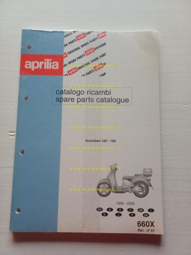 Aprilia 125-150 Scarabeo 1999-2000 catalogo ricambi TELAIO originale