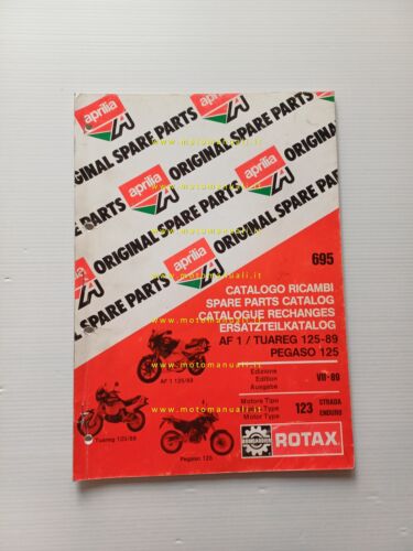 Aprilia 125 AF1 - Tuareg - Pegaso 1989 catalogo ricambi …