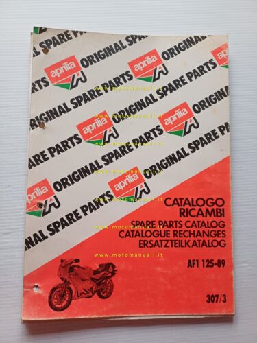 Aprilia 125 AF1 1989 catalogo ricambi TELAIO originale FRAME part …