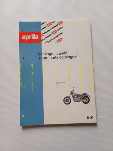 Aprilia 125 Classic 1994-95 catalogo ricambi TELAIO originale frame parts …