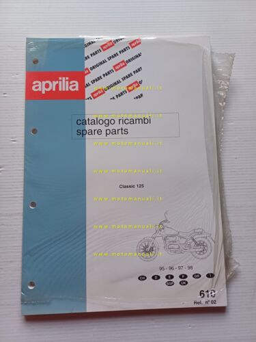 Aprilia 125 Classic 1995-1998 catalogo ricambi TELAIO originale vers. 02