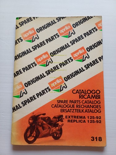 Aprilia 125 Extrema - Replica 1992 catalogo ricambi TELAIO originale