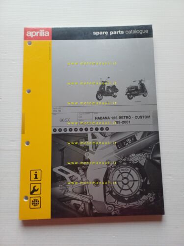 Aprilia 125 Habana Retr - Custom 1999-2001 catalogo ricambi TELAIO …