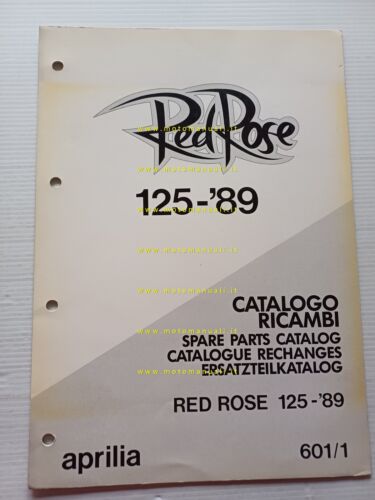 Aprilia 125 Red Rose 1989 VARIANTI catalogo ricambi TELAIO originale …