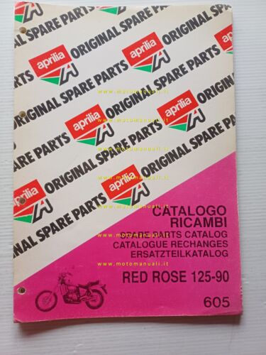 Aprilia 125 Red Rose 1990 catalogo ricambi TELAIO originale FRAME …