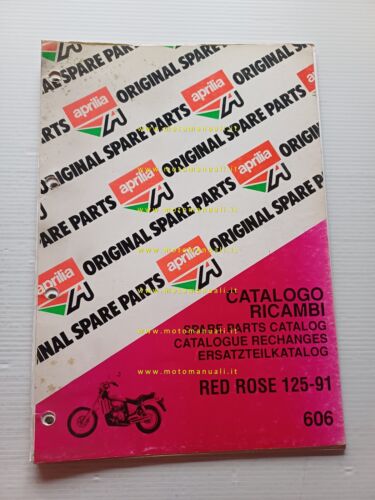 Aprilia 125 Red Rose 1991 catalogo ricambi TELAIO originale FRAME …