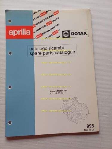 Aprilia 125 RX 1995-98 catalogo ricambi MOTORE Rotax 122