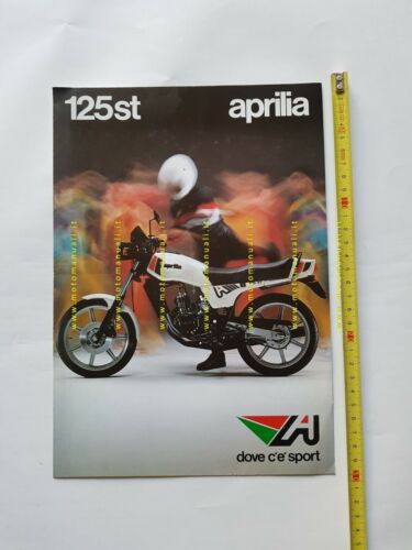 Aprilia 125 ST 1982 depliant originale moto ITALIANO