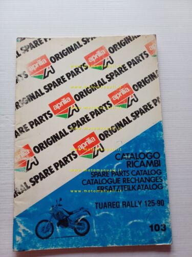 Aprilia 125 Tuareg Rally 1990 catalogo ricambi TELAIO originale FRAME …