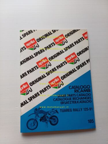 Aprilia 125 Tuareg Rally 1991 catalogo ricambi TELAIO originale spare …