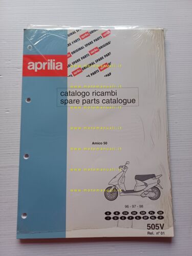 Aprilia 50 Amico 1996-1998 catalogo ricambi TELAIO originale vers. 01