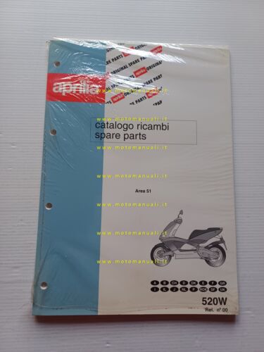 Aprilia 50 Area 51 1998 catalogo ricambi TELAIO originale vers. …