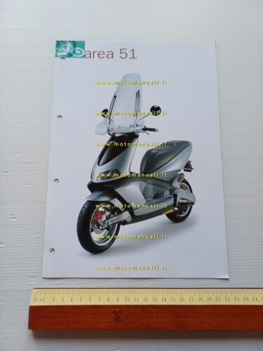 Aprilia 50 Area 51 scooter 2000 catalogo accessori dedicati originale