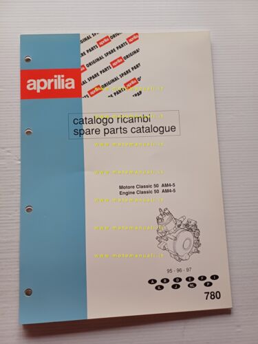 Aprilia 50 Classic 1995-1997 catalogo ricambi MOTORE AM4-5 originale