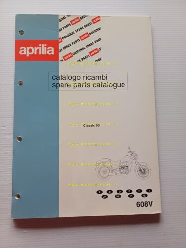 Aprilia 50 Classic 50 1992-97 catalogo ricambi TELAIO originale FRAME …