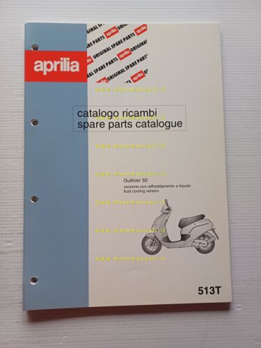 Aprilia 50 Gulliver Acqua 1996 catalogo ricambi TELAIO originale FRAME …