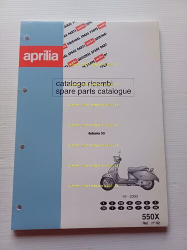 Aprilia 50 Habana 1999-2000 catalogo ricambi TELAIO originale vers. 02