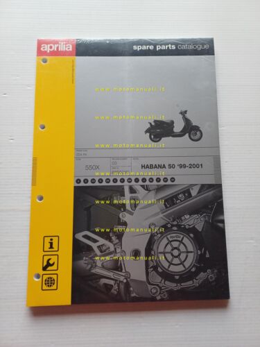 Aprilia 50 Habana 1999-2001 catalogo ricambi TELAIO originale