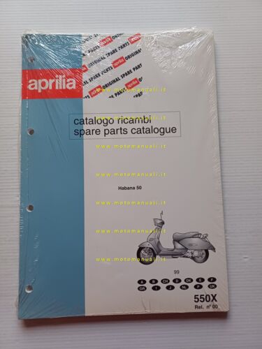 Aprilia 50 Habana 1999 catalogo ricambi TELAIO originale vers. 00