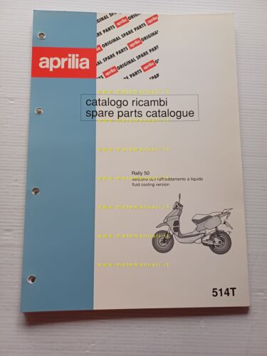 Aprilia 50 Rally Acqua 1996 catalogo ricambi TELAIO originale FRAME …