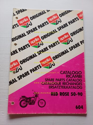 Aprilia 50 Red Rose 1990 catalogo ricambi TELAIO originale FRAME …