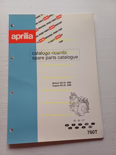 Aprilia 50 RS 1995-1997 catalogo ricambi MOTORE AM6 originale