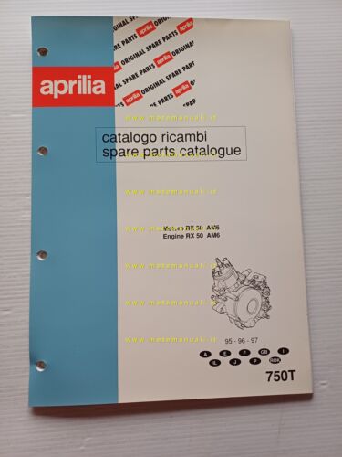 Aprilia 50 RX 1995-1997 catalogo ricambi MOTORE AM6 originale