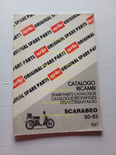 Aprilia 50 Scarabeo 1993 catalogo ricambi TELAIO originale FRAME parts …