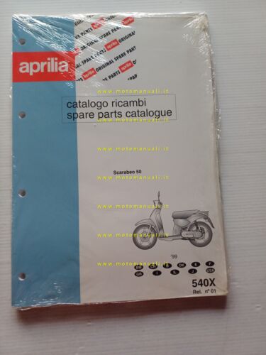 Aprilia 50 Scarabeo 1999 catalogo ricambi TELAIO originale