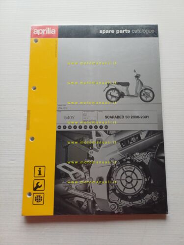 Aprilia 50 Scarabeo 2000-01 catalogo ricambi TELAIO originale vers. 02