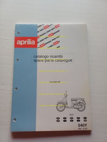 Aprilia 50 Scarabeo 2000 catalogo ricambi TELAIO vers. 01 originale