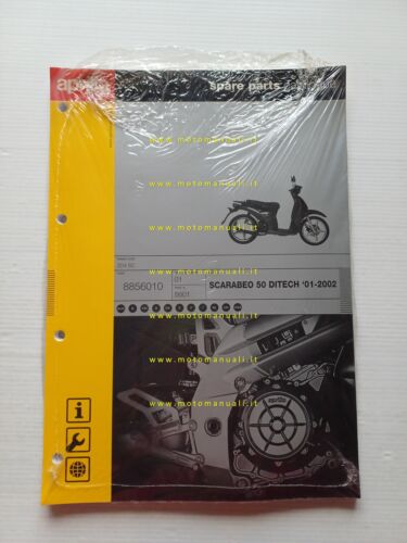 Aprilia 50 Scarabeo Ditech 2001-02 catalogo ricambi TELAIO originale vers. …