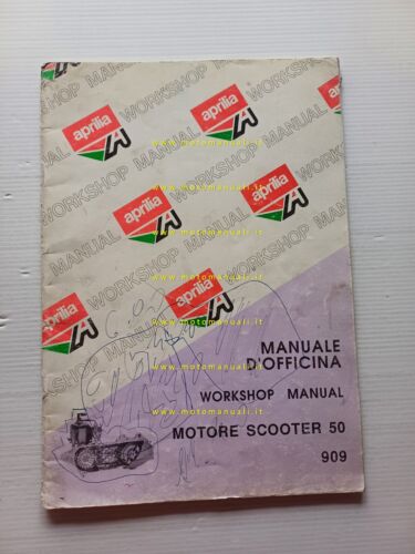 Aprilia 50 scooter manuale officina MOTORE italiano ORIGINALE