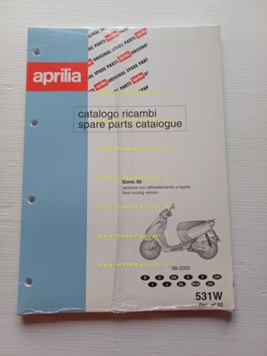 Aprilia 50 Sonic Acqua 1998-2000 catalogo ricambi TELAIO originale vers. …