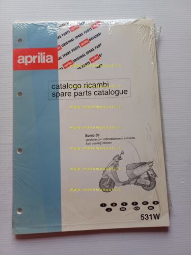 Aprilia 50 Sonic Acqua 1998 catalogo ricambi TELAIO originale