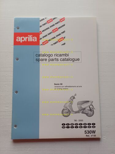 Aprilia 50 Sonic Aria 1998-2000 catalogo ricambi TELAIO originale vers. …