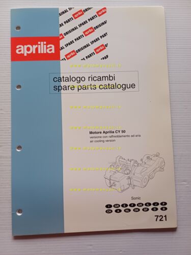 Aprilia 50 Sonic Aria catalogo ricambi MOTORE CY 50 originale