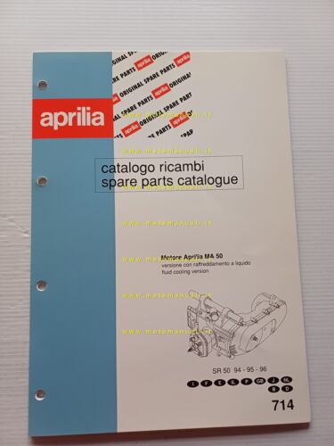 Aprilia 50 SR Acqua 1994-96 catalogo ricambi MOTORE originale