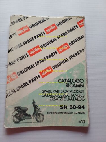 Aprilia 50 SR Acqua 1994 catalogo ricambi TELAIO originale FRAME …