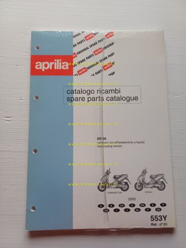 Aprilia 50 SR Acqua 2000 Carb.-Ditech catalogo ricambi TELAIO originale …