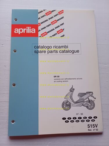 Aprilia 50 SR Aria 1997-98 catalogo ricambi TELAIO originale FRAME …